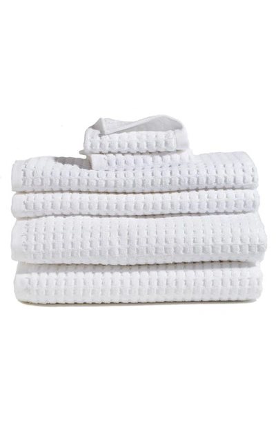 Shop Dkny Quick Dry 6-piece Bath Towel, Hand Towel & Washcloth Set In White