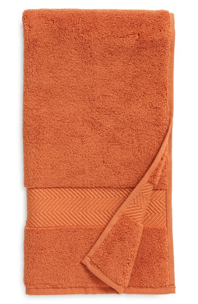 Nordstrom Hydrocotton Hand Towel In Rust Leaf