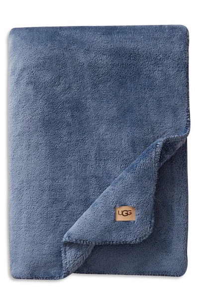 Shop Ugg (r) Whistler Throw Blanket In Taho Blue