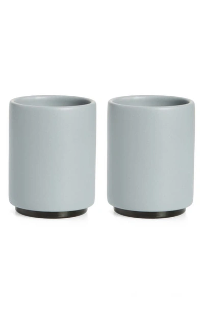 Fellow Monty Milk Art Cups - Double Wall Ceramic with Parabolic Slope