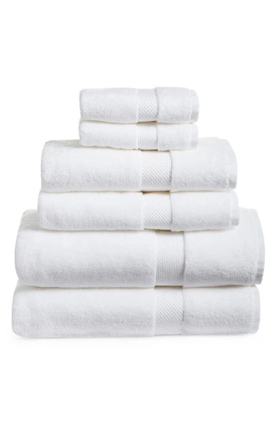 Shop Matouk Regent 6-piece Towel Set In White