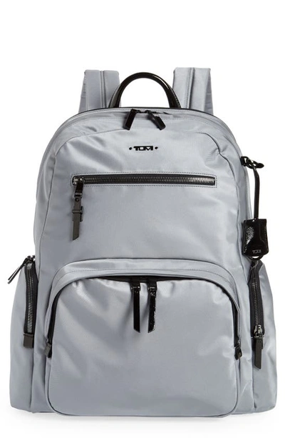 Shop Tumi Voyager Carson Nylon Backpack In Grey Mist