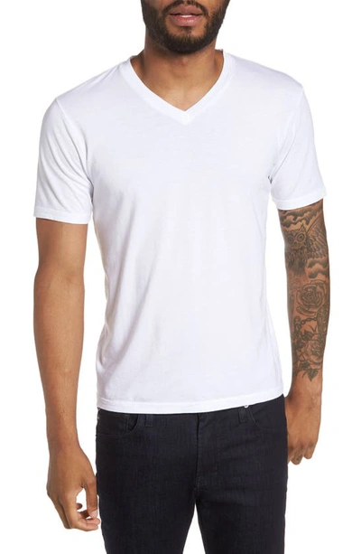 Shop Goodlife Supima® Blend Classic V-neck T-shirt In White