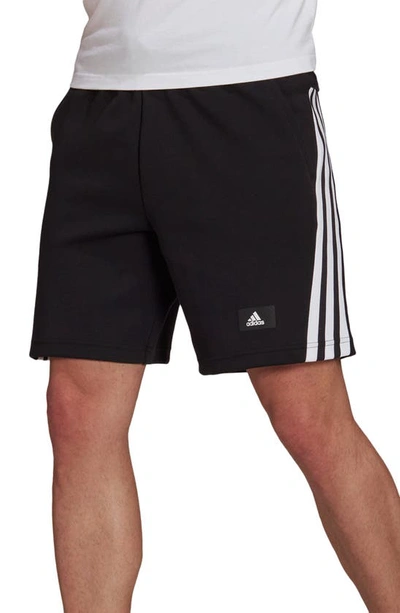 Shop Adidas Originals Future Icons 3-stripes Shorts In Black