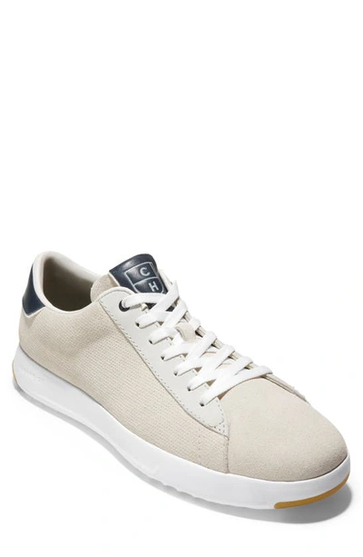 Shop Cole Haan Grandpro Tennis Sneaker In Optic White/ Navy Ink