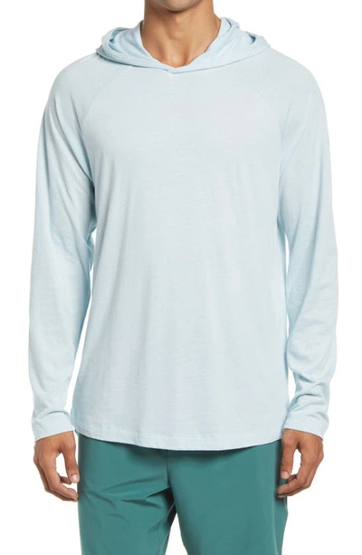 Shop Alo Yoga Core Pullover Hoodie In Stormy Blue
