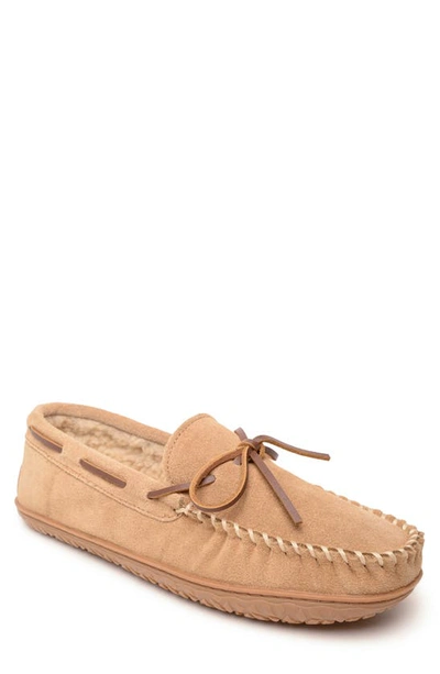 Shop Minnetonka Tobias Trapper Slipper In Cinnamon