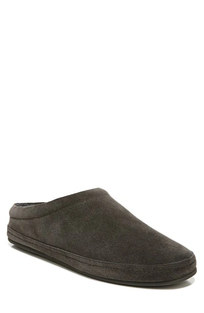 Vince Howell Faux Shearling Lined Slipper In Graphite Faux Fur