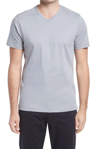 Shop Robert Barakett Georgia Regular Fit V-neck T-shirt In Monument Grey