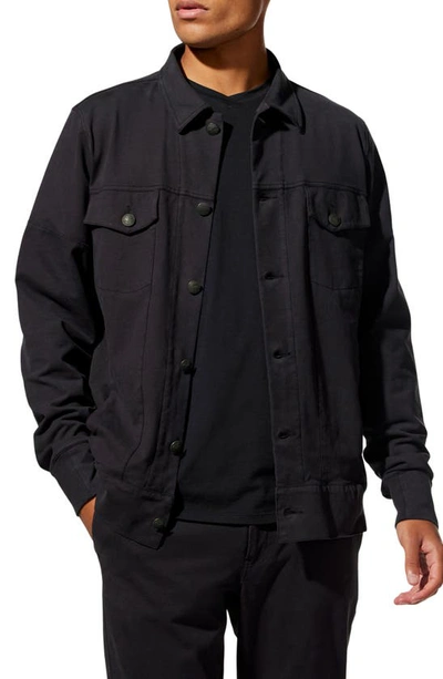 Shop Good Man Brand Flex Pro Denim Jacket In Black