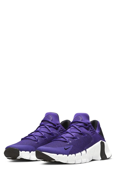 Shop Nike Free Metcon 4 Training Shoe In Purple/ Purple/ Black