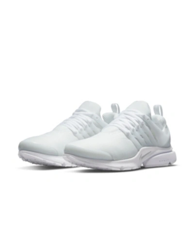 Shop Nike Men's Air Presto Casual Sneakers From Finish Line In Pure Platinum