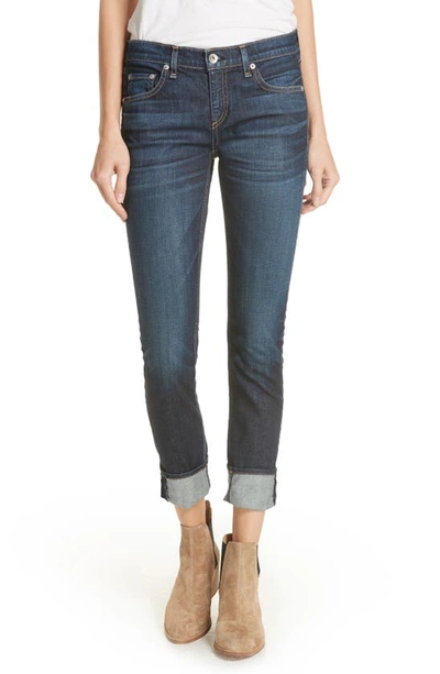 Rag & Bone Dre Low Rise Slim Boyfriend Jeans Aster In Ida