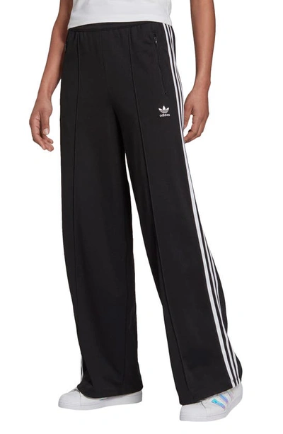 Adidas Originals Adicolor Three Stripe Wide Leg Sweatpants In Black |  ModeSens