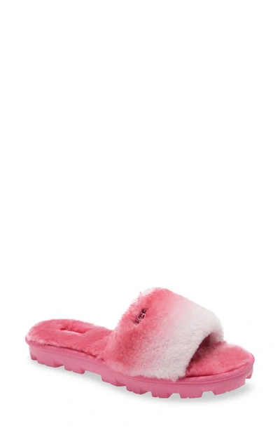 Shop Ugg Cozette Genuine Shearling Slipper In Pink Gradient