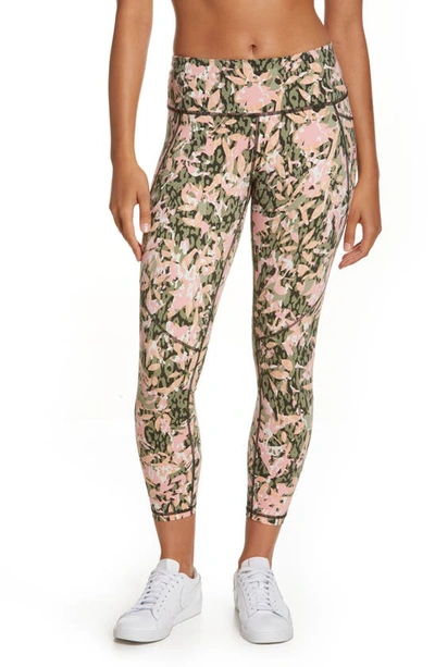 Shop Sweaty Betty Power Pocket Workout Leggings In Green Floral Texture Print