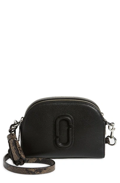 The Marc Jacobs Shutter Leather Camera Crossbody Bag In Black