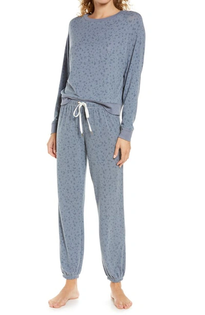Shop Honeydew Intimates Star Seeker Brushed Jersey Pajamas In Calcite Dot