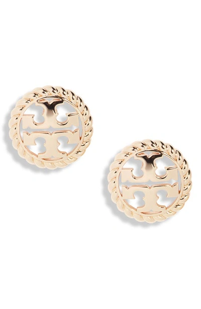 Tory burch rope logo stud earrings sale