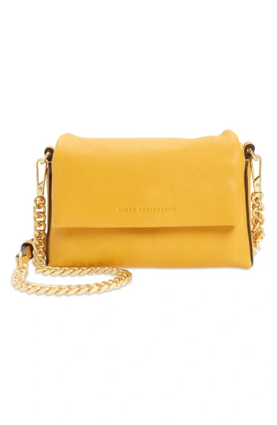 Shop Aimee Kestenberg Nordy Leather Mini Crossbody Bag In Goldenroot W Satin Gold
