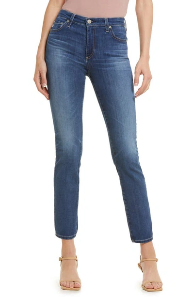Shop Ag Mari High Waist Stretch Slim Straight Leg Jeans In 10 Years Highline