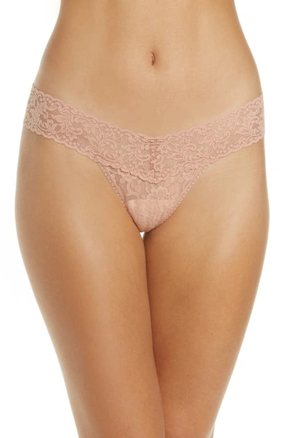 Shop Hanky Panky Low Rise Thong In Seashell B