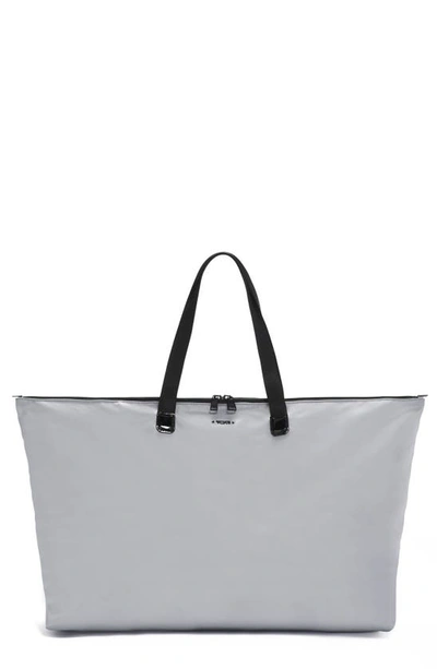 Shop Tumi Voyageur Just In Case Packable Nylon Tote In Grey Mist