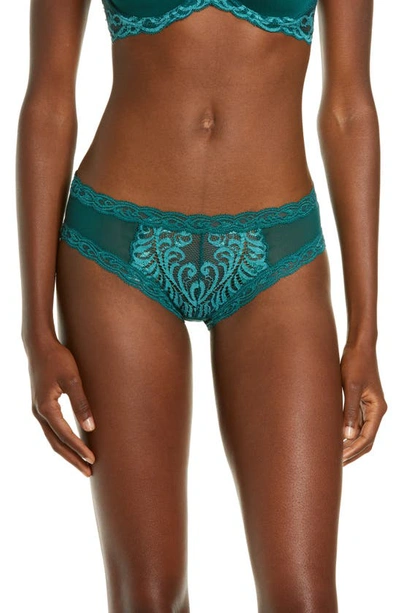 Shop Natori Feathers Hipster Briefs In Juniper