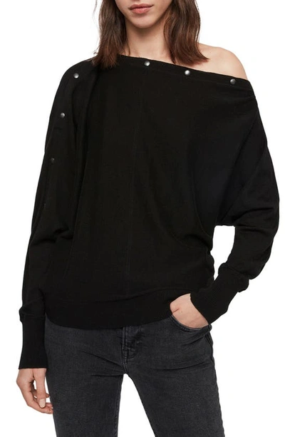 Shop Allsaints Elle Sweater In Black
