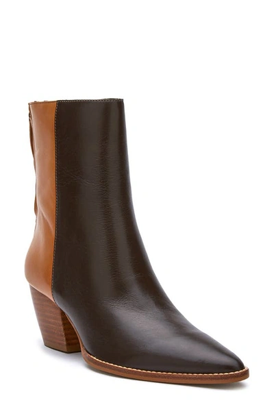 Shop Matisse Carson Western Boot In Chocolate Leather
