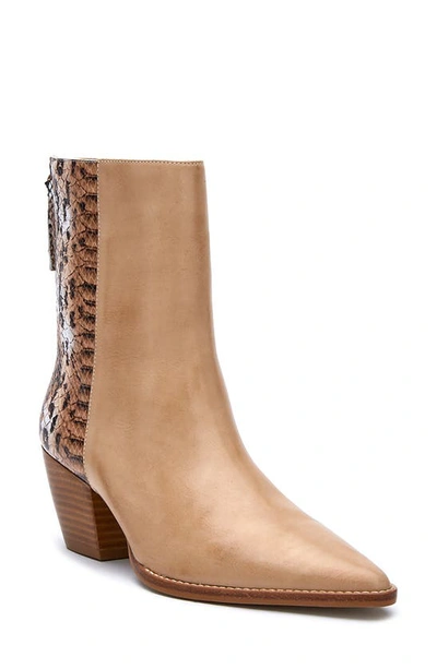Shop Matisse Carson Western Boot In Natural Leather