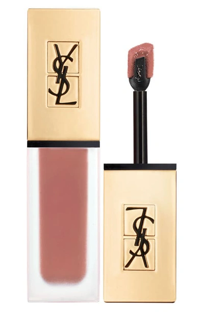 Shop Saint Laurent Tatouage Couture Liquid Matte Lip Stain In 07 Nu Interdit