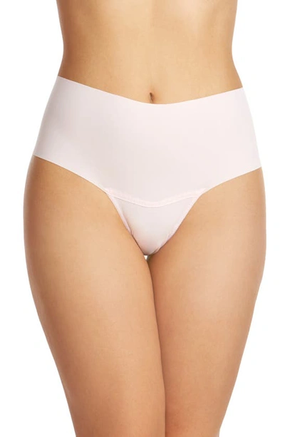 Shop Hanky Panky Breathe High Waist Thong In Bliss Pink