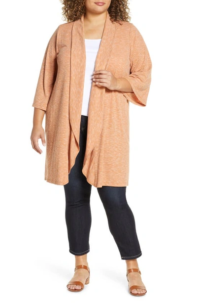 Shop Bobeau Ellen Drape Front Cardigan In Hazel