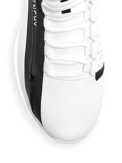 Shop Givenchy Men's Spectre Low-top Zip Sneakers In White