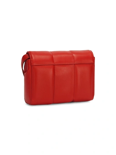 Shop Demellier Mini Alexandria Leather Shoulder Bag In Deep Taupe