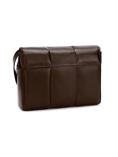 Shop Demellier Alexandria Leather Shoulder Bag In Espresso