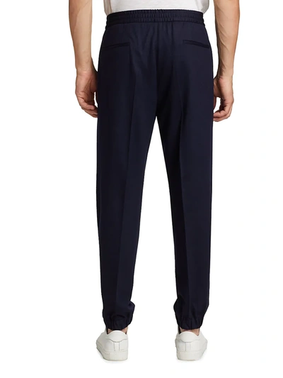 Shop Ermenegildo Zegna Virgin Wool Joggers In Grey