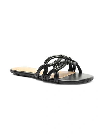 Shop Schutz Soffy Braided Slide Sandals In Black
