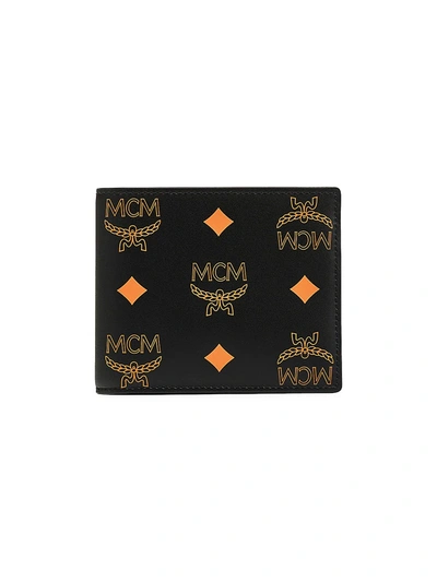 Shop Mcm Color Splash Logo Card Case In Persimmon