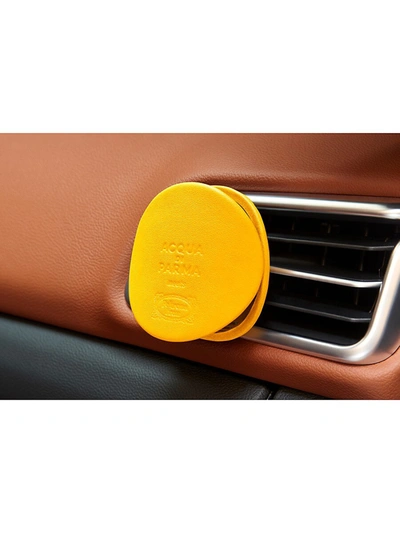 Shop Acqua Di Parma Leather Car Diffuser Case In Dark Grey