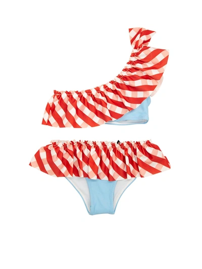 Shop Simonetta Striped Bikini In Multicolor