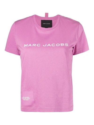 Shop Marc Jacobs Logo Embroidery T-shirt In Pink