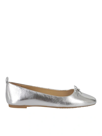 Shop Michael Kors Silver Ballet Flats