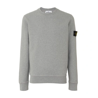 Shop Stone Island Sweatshirt In Melange Grey