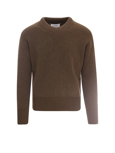 Shop Maison Margiela Sweater In Brown