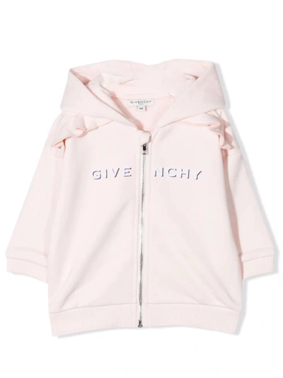 Shop Givenchy Newborn Sweatshirt With Print In Pink