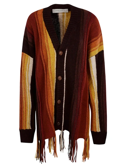 Shop Golden Goose Danyal Stripes Cardigan In Multicolor