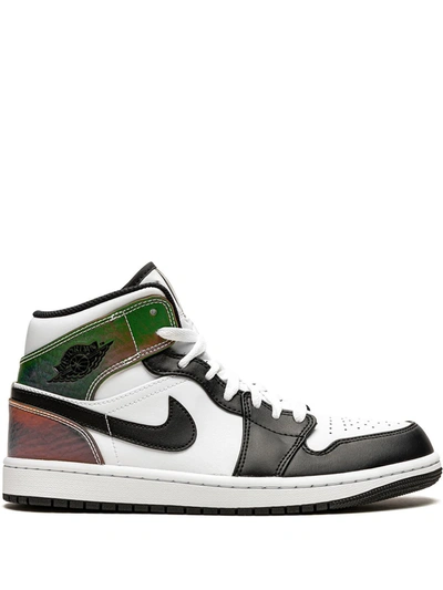 Shop Jordan Air  1 Mid Se "heat Reactive" Sneakers In Weiss