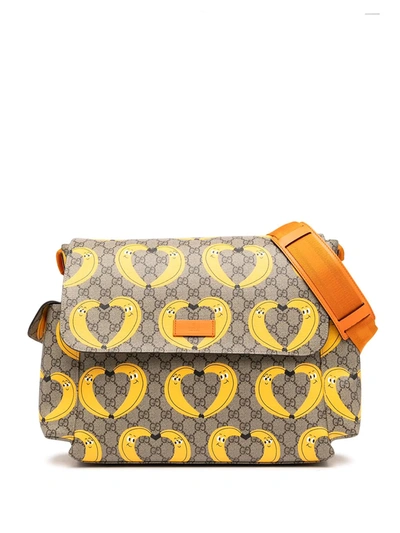 Shop Gucci Graphic-print Changing Bag In Brown